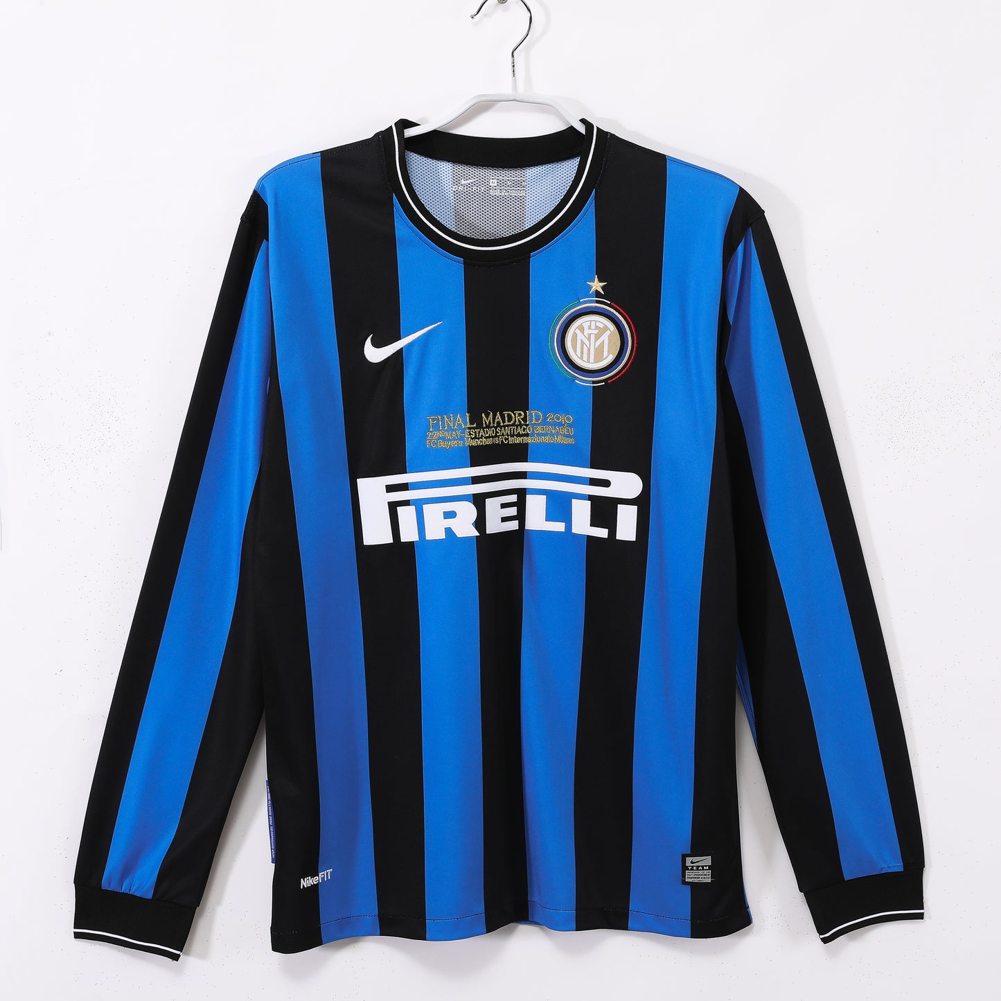 09-10 season Inter Milan home retro long-sleeved jersey