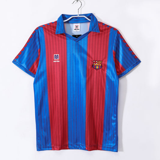 89-92 season Barcelona home retro jersey