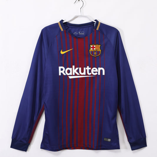 17-18 season Barcelona home long-sleeved jersey