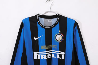09-10 season Inter Milan home retro long-sleeved jersey