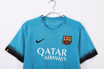 15-16 season Barcelona second away retro jersey