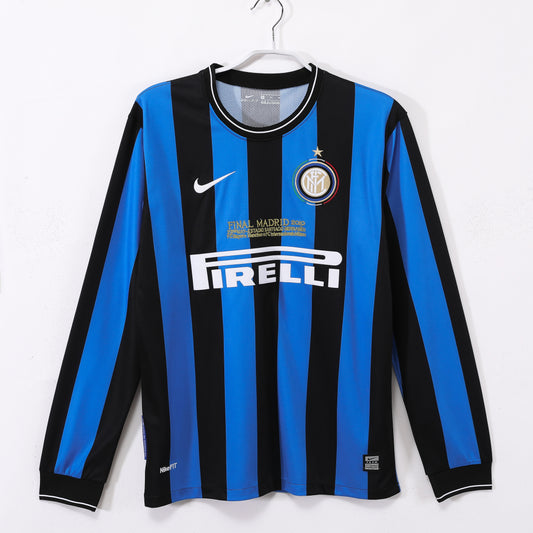 09-10 season Inter Milan home retro long-sleeved jersey